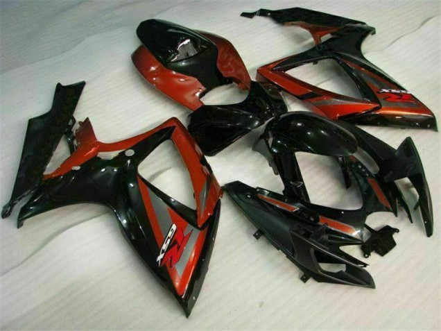 Black Red 06-07 GSXR 600/750 Motorcycle Fairing Black Red 06-07 GSXR 600/750 Motorcycle Fairing
