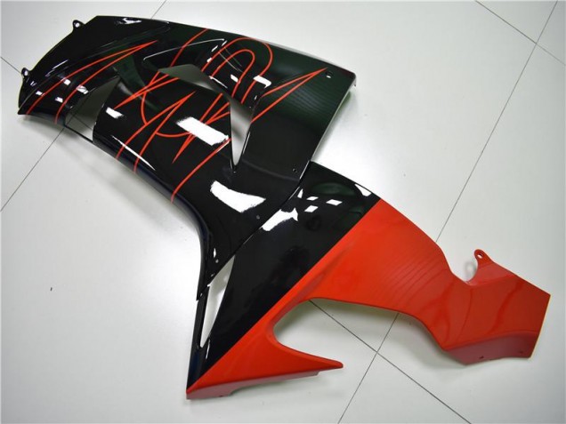 Black Red 06-07 ZX10R Motorcycle Fairings Black Red 06-07 ZX10R Motorcycle Fairings