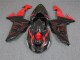 Black Red 06-07 ZX10R Motorcycle Fairings Black Red 06-07 ZX10R Motorcycle Fairings