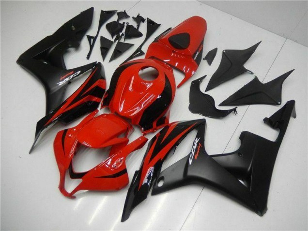 Black Red 07-08 CBR600RR Motorcycle Fairing Kits Black Red 07-08 CBR600RR Motorcycle Fairing Kits