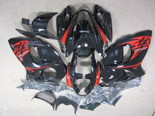 Black Red 08-19 GSXR 1300 Hayabusa Motorcycle Fairing Kits Black Red 08-19 GSXR 1300 Hayabusa Motorcycle Fairing Kits