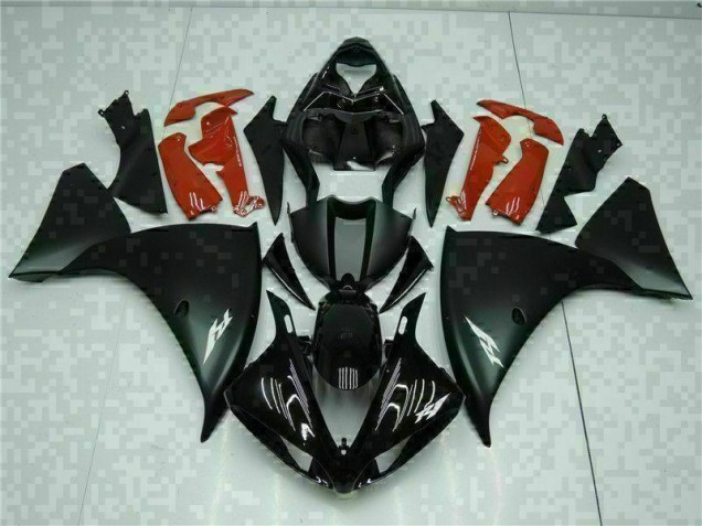 Black Red 09-11 YZF R1 Motorcycle Fairings Black Red 09-11 YZF R1 Motorcycle Fairings