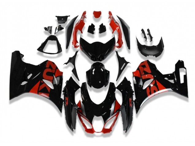 Black Red 17-21 GSXR 1000 Motorcycle Fairings