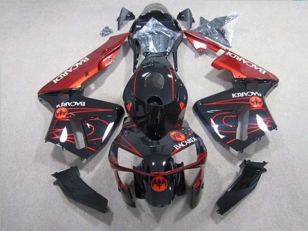 Black Red BACARDI 05-06 CBR600RR Motorcycle Fairings Black Red BACARDI 05-06 CBR600RR Motorcycle Fairings