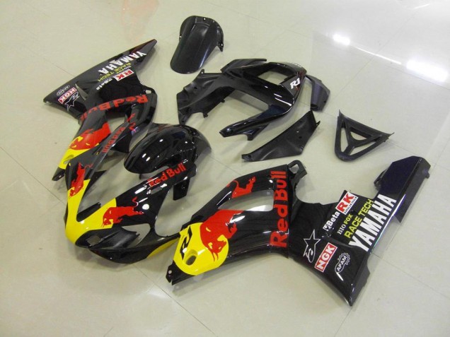 Black Red Bull 00-01 YZF R1 Motorcycle Fairings