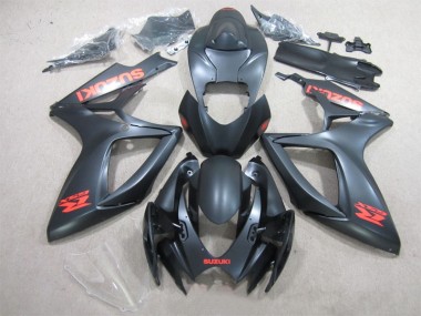 Black Red Decal 06-07 GSXR 600 Motorcycle Fairings