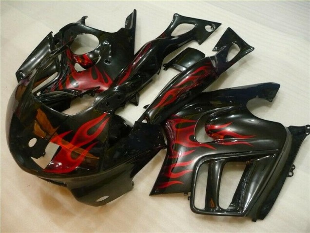 Black Red Flame 95-98 CBR600 F3 Motorcycle Fairing Black Red Flame 95-98 CBR600 F3 Motorcycle Fairing