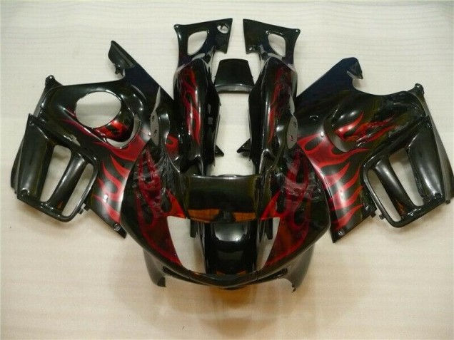 Black Red Flame 95-98 CBR600 F3 Motorcycle Fairing Black Red Flame 95-98 CBR600 F3 Motorcycle Fairing