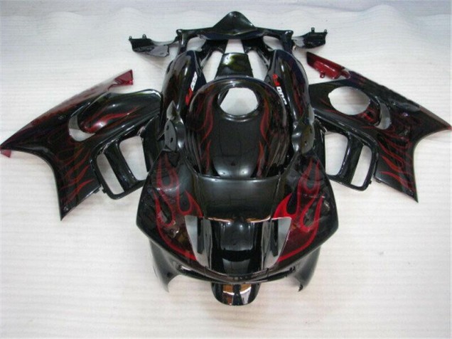 Black Red Flame 95-98 CBR600 F3 Motorcycle Fairings Black Red Flame 95-98 CBR600 F3 Motorcycle Fairings