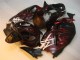 Black Red Flame 96-07 GSXR 1300 Hayabusa Motorcycle Fairings