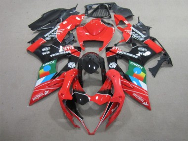 Black Red Green 05-06 GSXR 1000 Motorcycle Fairings