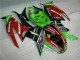 Black Red Green Motocard 09-12 ZX6R Motorcycle Fairings Black Red Green Motocard 09-12 ZX6R Motorcycle Fairings