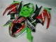Black Red Green Motocard 09-12 ZX6R Motorcycle Fairings Black Red Green Motocard 09-12 ZX6R Motorcycle Fairings