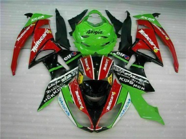 Black Red Green Motocard 09-12 ZX6R Motorcycle Fairings