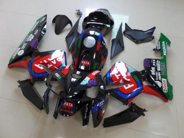 Black Red Pata 05-06 CBR600RR Motorcycle Fairings