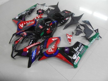 Black Red Pata 07-08 CBR600RR Motorcycle Fairings