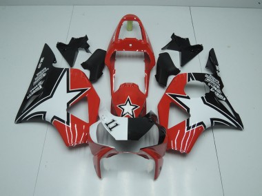 Black Red Star 02-03 CBR900RR 954 Motorcycle Fairings