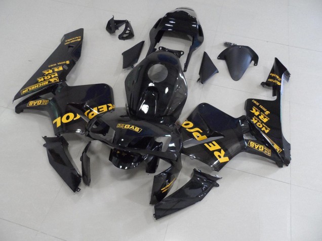 Black Repsol 03-04 CBR600RR Motorcycle Fairings Black Repsol 03-04 CBR600RR Motorcycle Fairings
