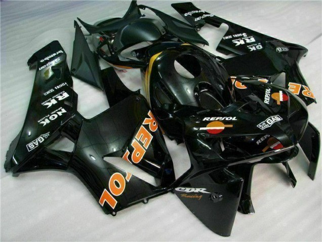 Black Repsol 05-06 CBR600RR Motorcycle Fairings Black Repsol 05-06 CBR600RR Motorcycle Fairings