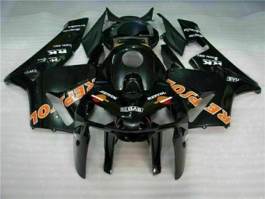 Black Repsol 05-06 CBR600RR Motorcycle Fairings