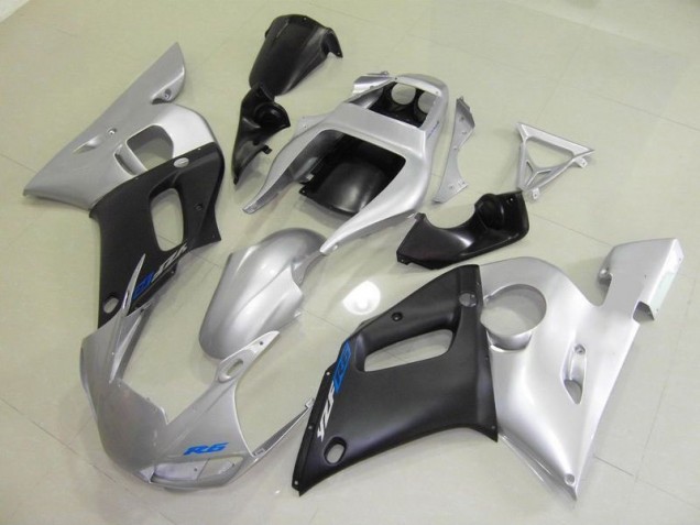 Black Silver 98-02 YZF R6 Motorcycle Fairings Black Silver 98-02 YZF R6 Motorcycle Fairings