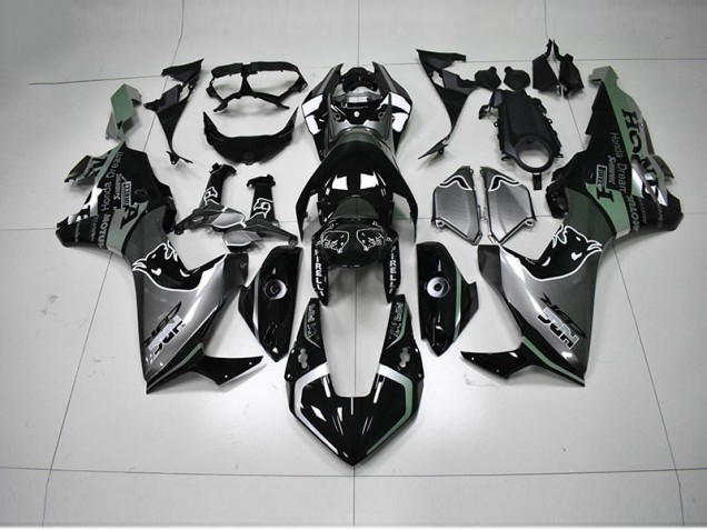 Black Silver HRC 17-20 CBR1000RR Motorcycle Fairings Black Silver HRC 17-20 CBR1000RR Motorcycle Fairings