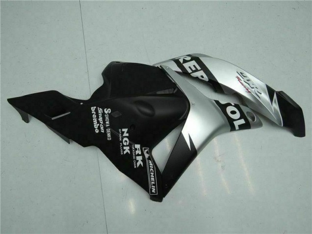 Black Silver Repsol 09-12 CBR600RR Motorcycle Fairings Black Silver Repsol 09-12 CBR600RR Motorcycle Fairings