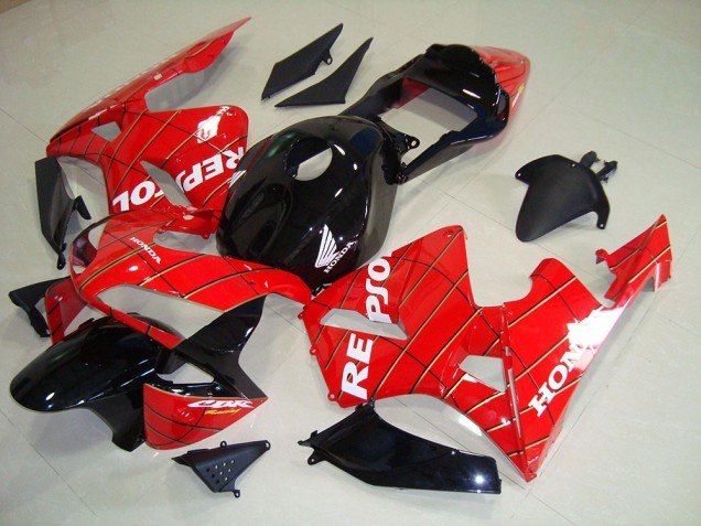 Black Spider Man Repsol 03-04 CBR600RR Motorcycle Fairings Black Spider Man Repsol 03-04 CBR600RR Motorcycle Fairings