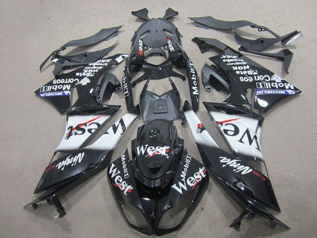 Black West 09-12 ZX6R Motorcycle Fairings