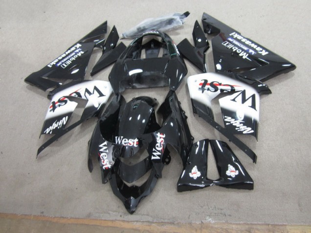 Black West Ninja 03-05 ZX10R Motorcycle Fairings