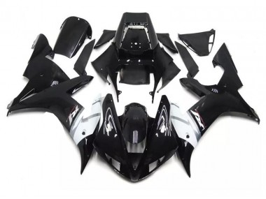Black White 02-03 YZF R1 Motorcycle Fairing