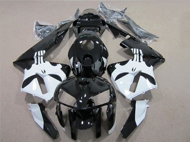 Black White 05-06 CBR600RR Motorcycle Fairing Black White 05-06 CBR600RR Motorcycle Fairing