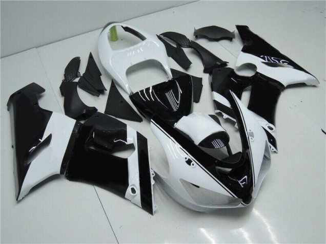 Black White 05-06 ZX6R Motorcycle Fairings Black White 05-06 ZX6R Motorcycle Fairings