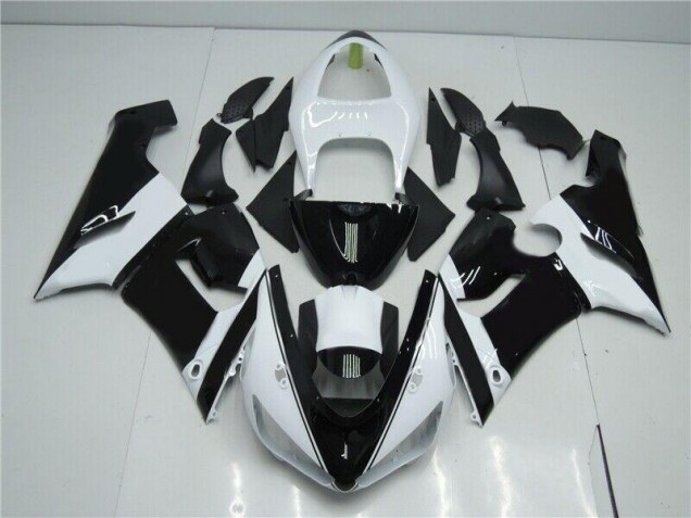 Black White 05-06 ZX6R Motorcycle Fairings Black White 05-06 ZX6R Motorcycle Fairings