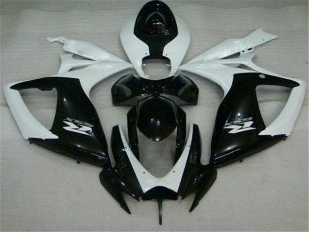 Black White 06-07 GSXR 600/750 Motorcycle Fairings Black White 06-07 GSXR 600/750 Motorcycle Fairings