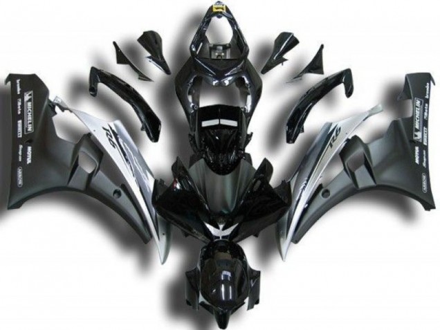 Black White 06-07 YZF R6 Motorcycle Fairings Black White 06-07 YZF R6 Motorcycle Fairings