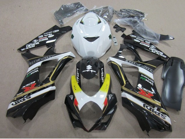 Black White 07-08 GSXR 1000 Motorcycle Fairings Black White 07-08 GSXR 1000 Motorcycle Fairings