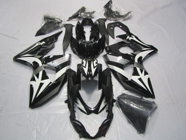 Black White 09-16 GSXR 1000 Motorcycle Fairing Black White 09-16 GSXR 1000 Motorcycle Fairing