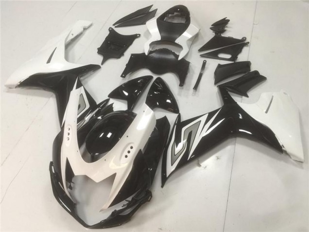 Black White 11-21 GSXR 600/750 Motorcycle Bodywork