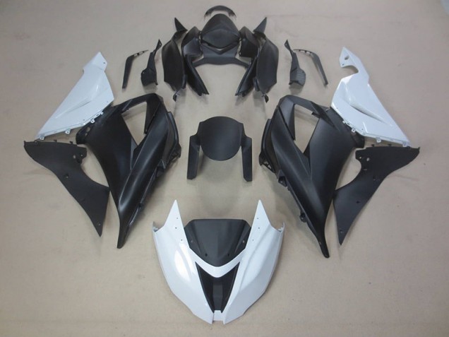 Black White 13-18 ZX6R Motorcycle Fairing Black White 13-18 ZX6R Motorcycle Fairing