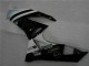 Black White 3M Touch4 09-12 ZX6R Motorcycle Fairing