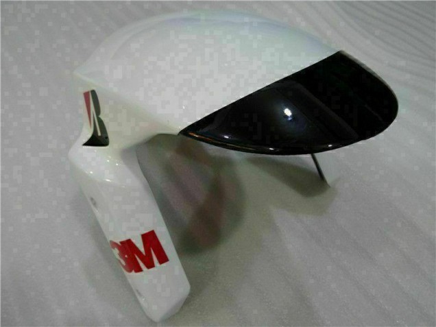 Black White 3M Touch4 09-12 ZX6R Motorcycle Fairing