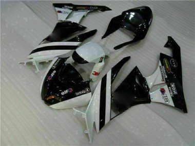 Black White 3M Touch4 09-12 ZX6R Motorcycle Fairing
