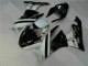 Black White 3M Touch4 09-12 ZX6R Motorcycle Fairing