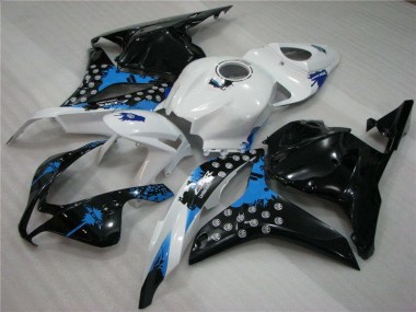 Black White Blue 09-12 CBR600RR Motorcycle Fairings