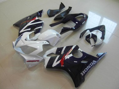 Black White F Sport 01-03 CBR600 F4i Motorcycle Fairings