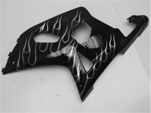 Black White Flame 01-03 GSXR 600/750 Motorcycle Fairings Black White Flame 01-03 GSXR 600/750 Motorcycle Fairings