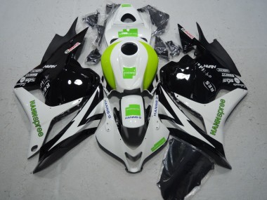 Black White Green Hannspree 09-12 CBR600RR Motorcycle Fairings