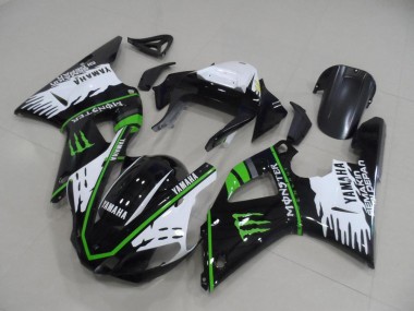 Black White Green Monster 00-01 YZF R1 Motorcycle Fairing