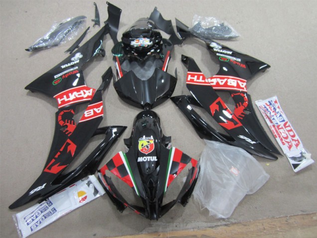Black White Motul 08-16 YZF R6 Motorcycle Fairings Black White Motul 08-16 YZF R6 Motorcycle Fairings